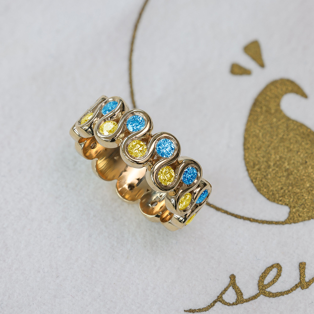 World Down Syndrome Day Double Wave Ring