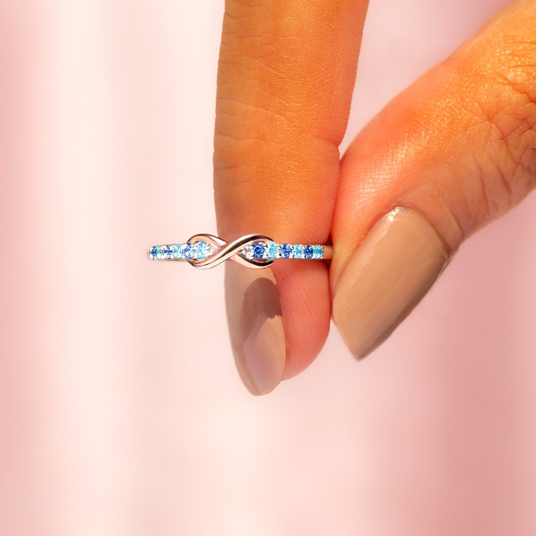 Autism Awareness Strength of My Blue Star Ring