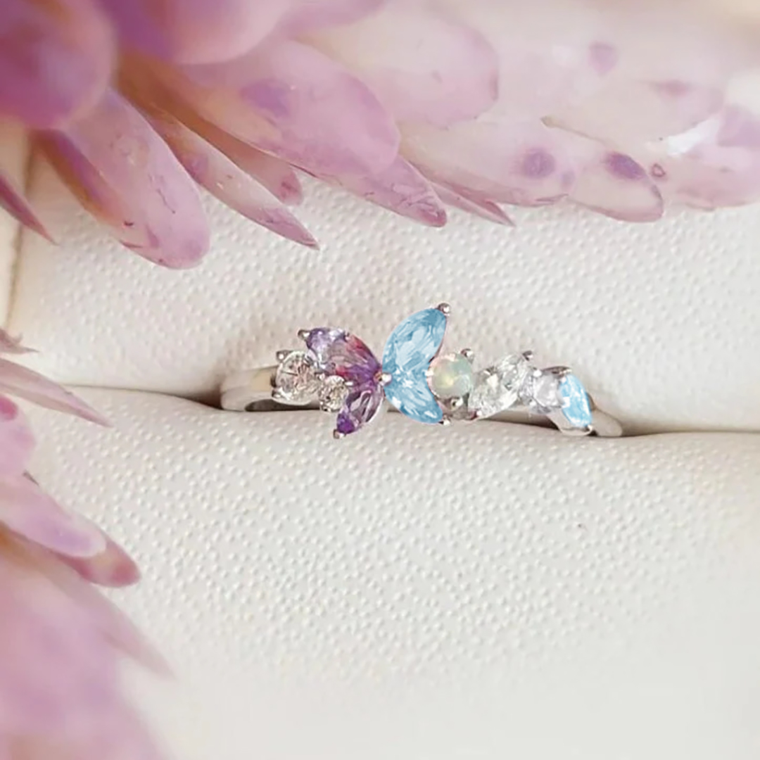 World Thyroid Day Butterfly Ring