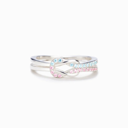 Mama Of An Angel Knot Ring