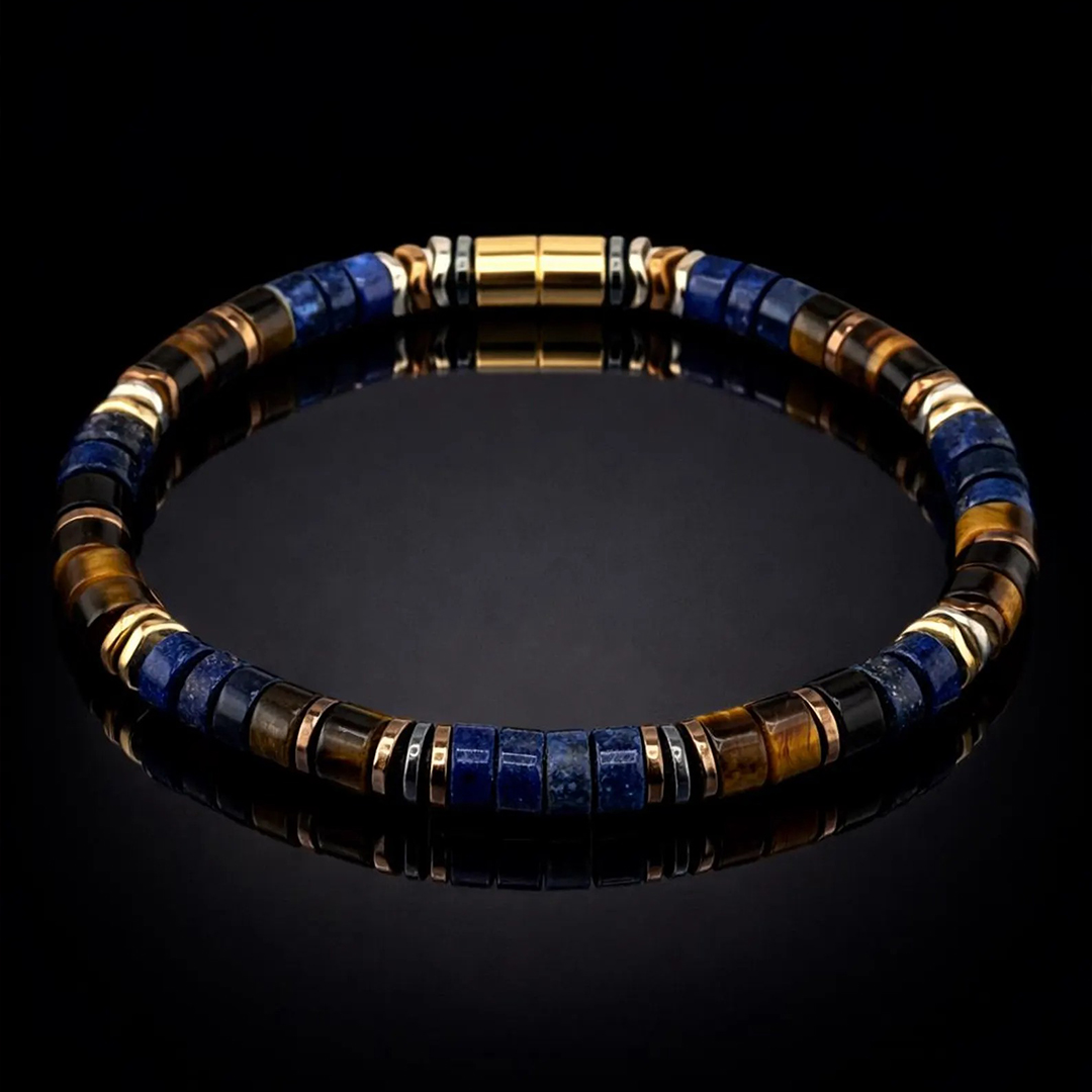 Prostate Cancer Awareness Tiger Eye Bracelet