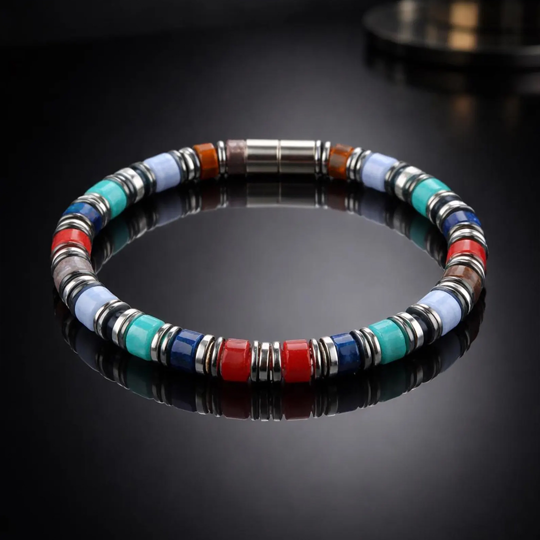 Diabetes Awareness Multi Bead Bracelet
