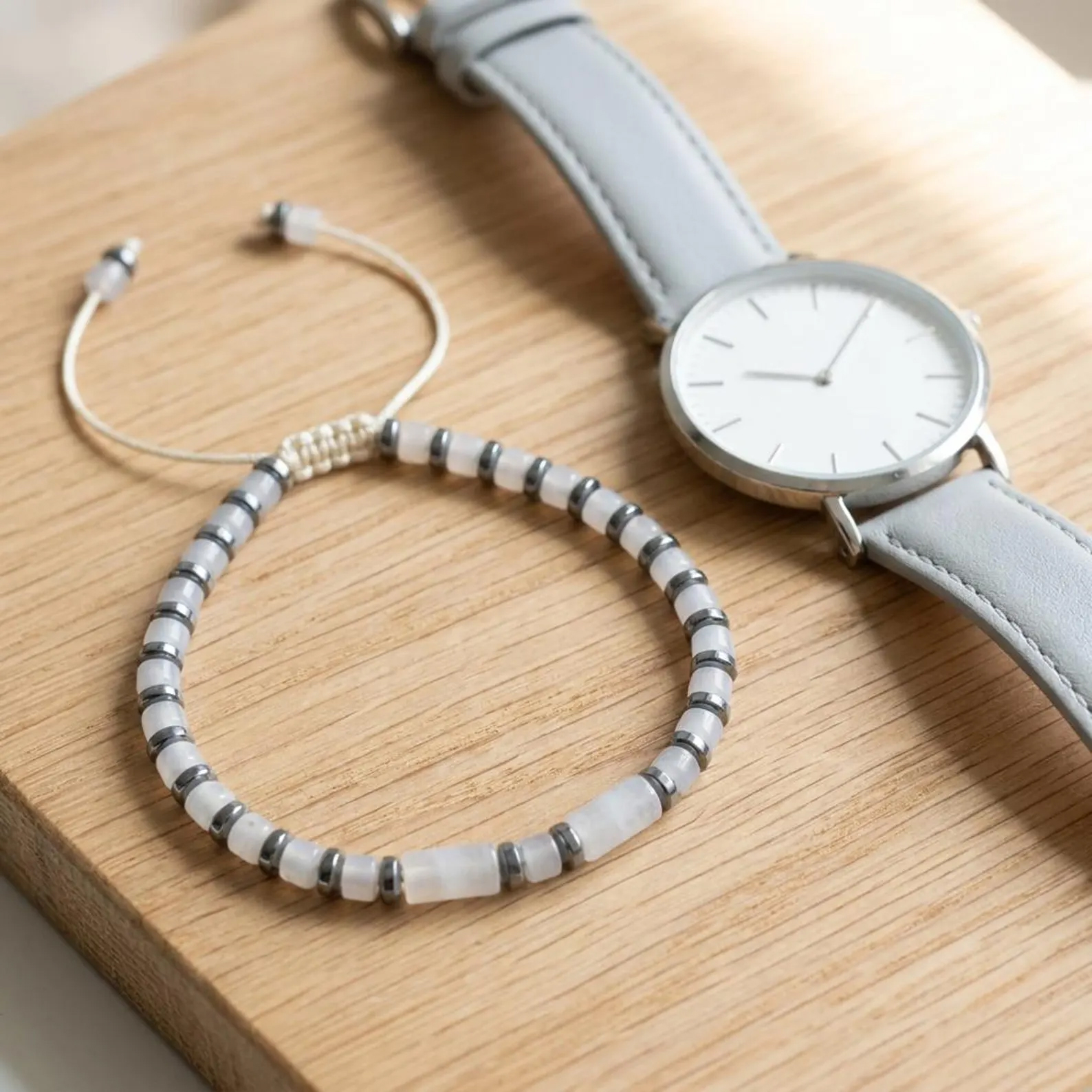 White Against Cancer Lung Cancer Awareness Bracelet