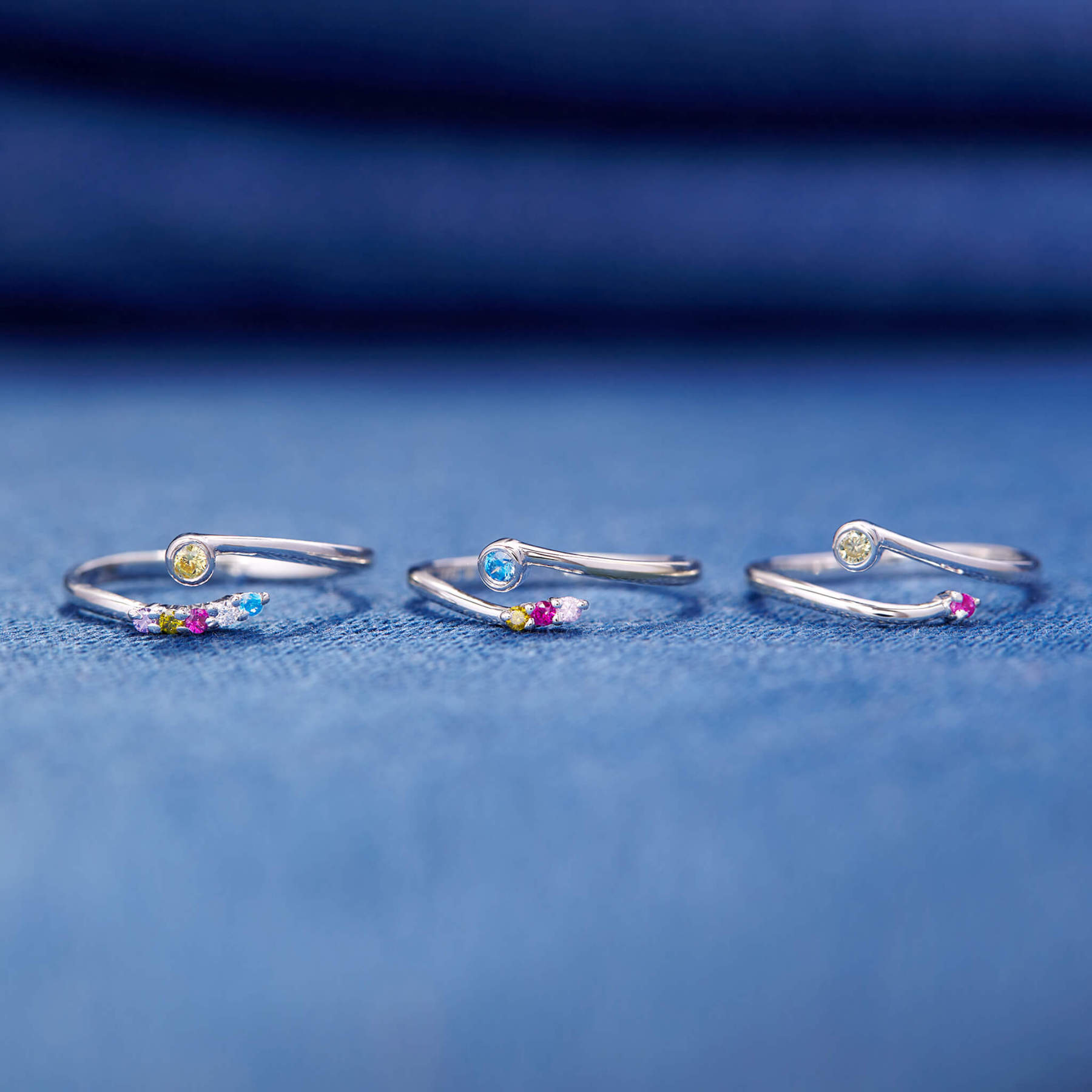 Personalized 2-6 Birthstone You And Your Girl Gang Ring