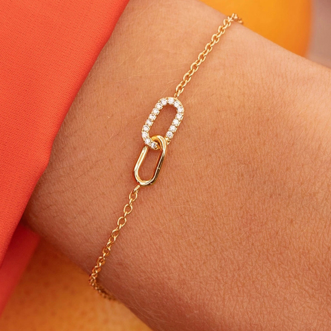 Unbreakable Friendship Is An Emotional Anchor Linked Bracelet