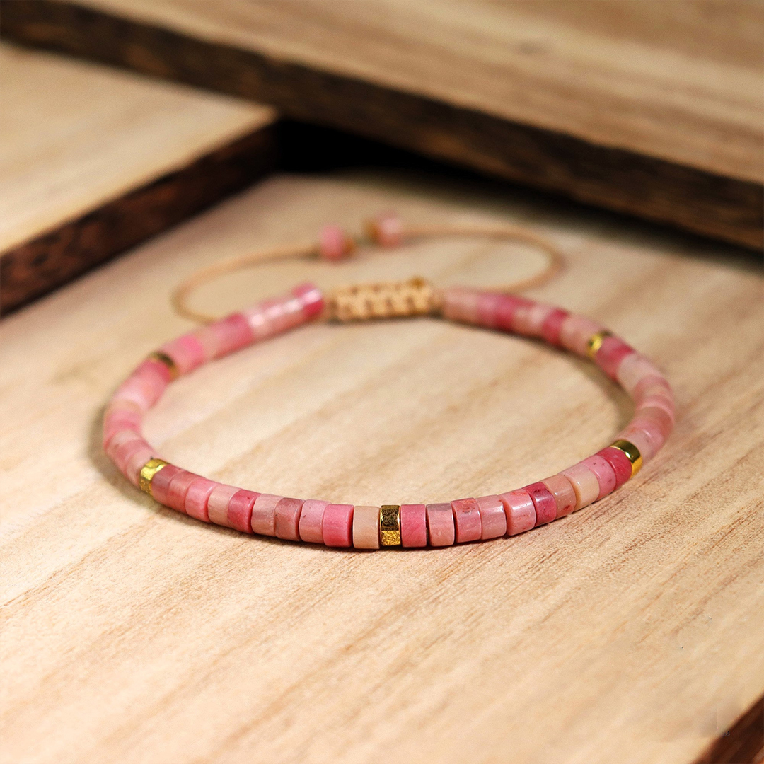 Breast Cancer Awareness Pink Beads Bracelet