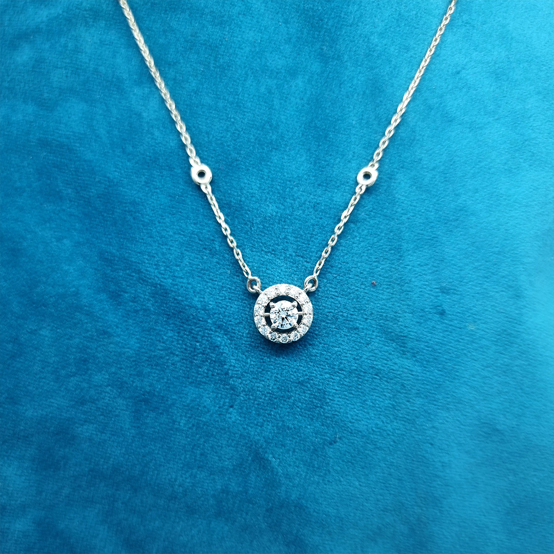 2025 Begin Again Diamond Halo Necklace