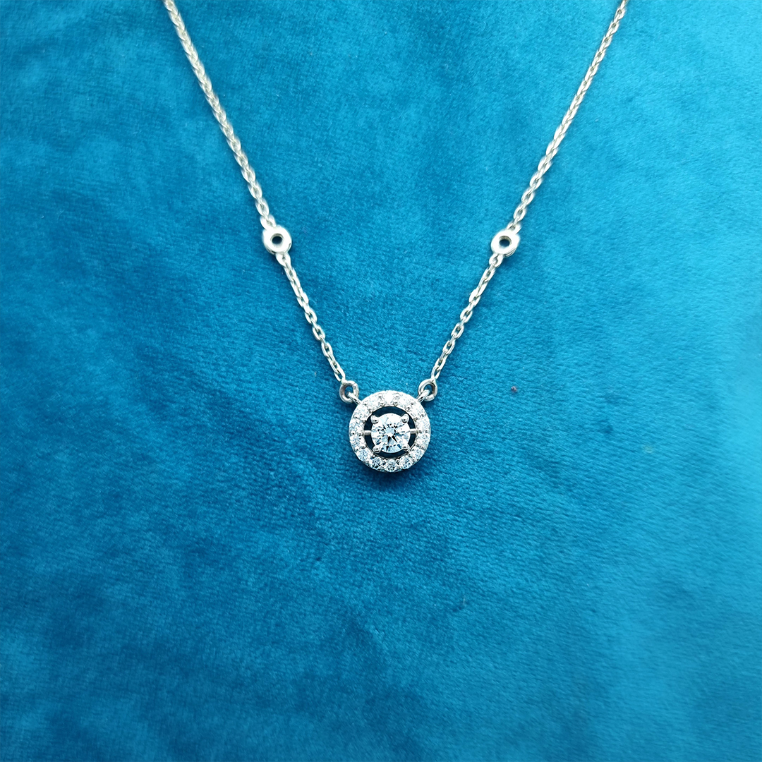 2025 Begin Again Diamond Halo Necklace