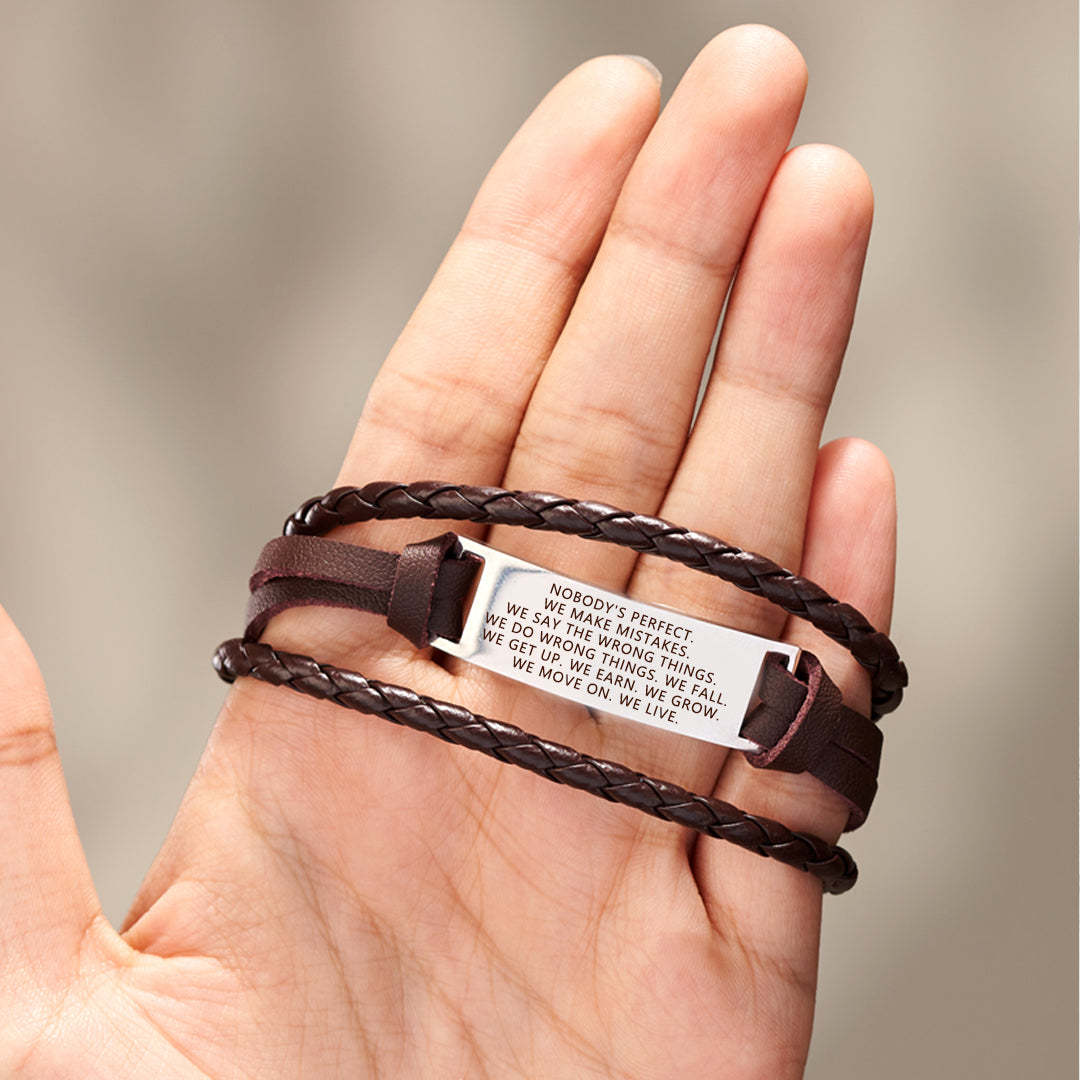 Embrace Imperfections Mindful Woven Bracelet