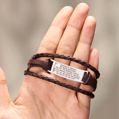 Embrace Imperfections Mindful Woven Bracelet