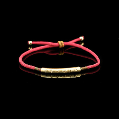 Tibetan Pink String Bracelet for Healing & Hope