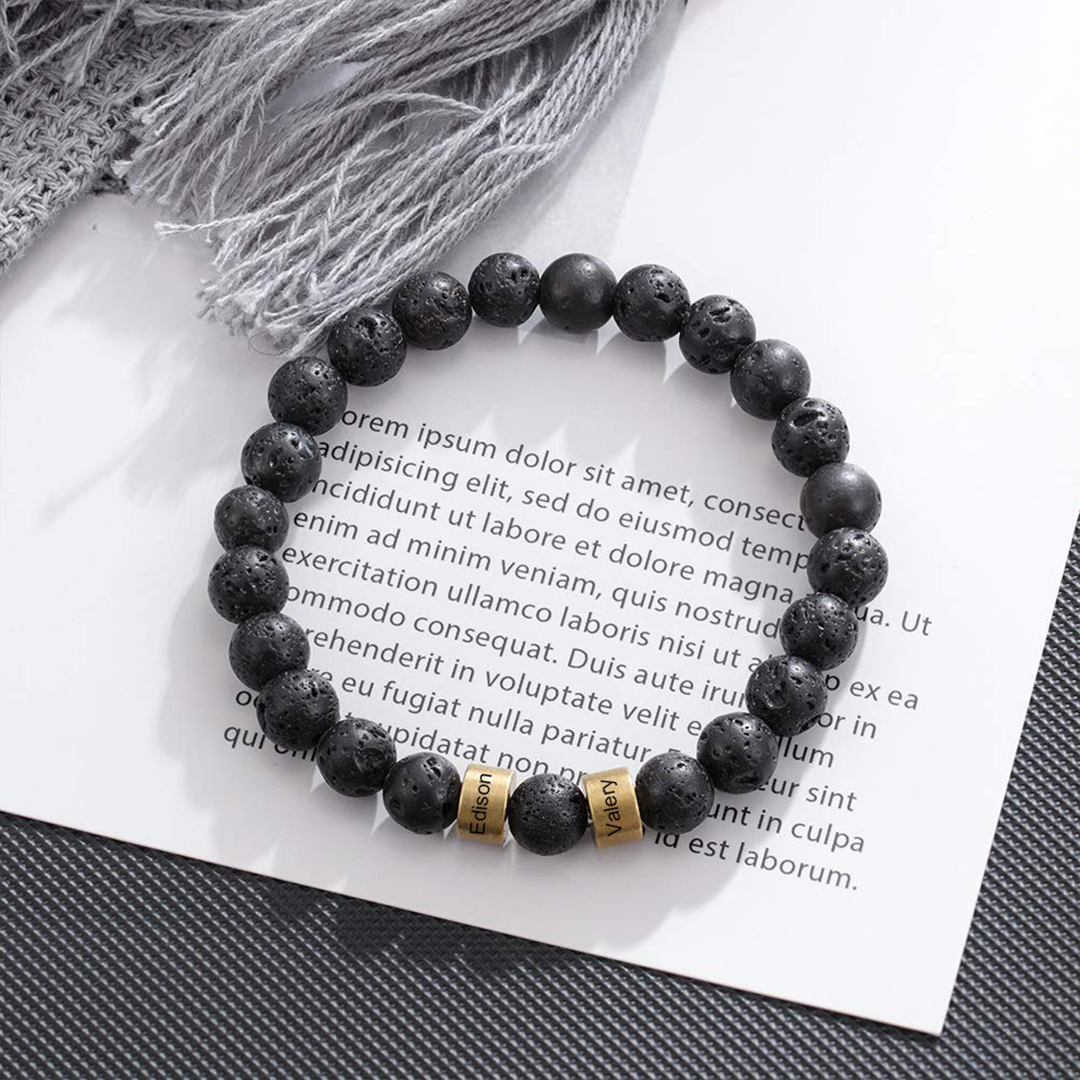 Personalized 1-6 Names Beaded Bracelet