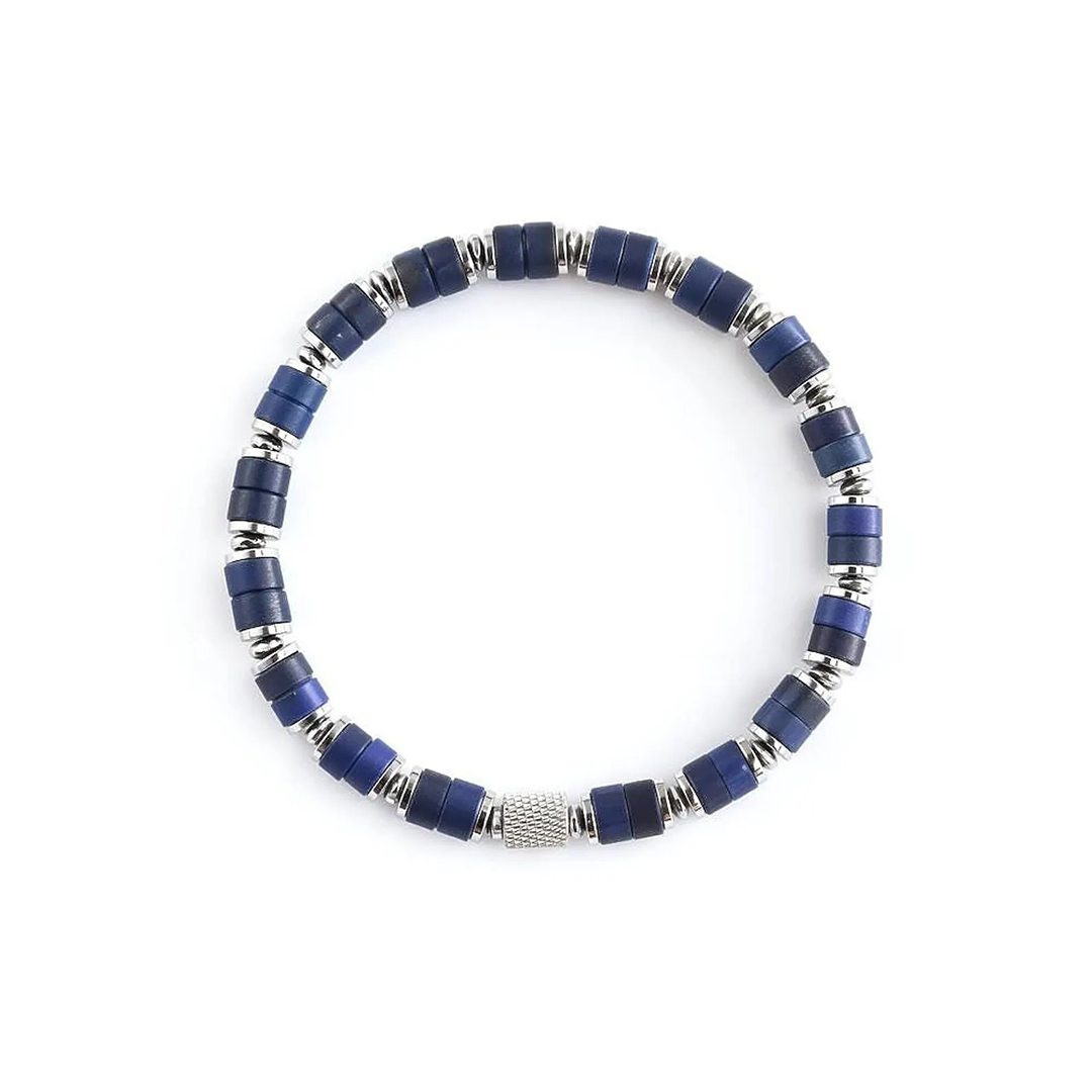 I Wear Light Blue for My Dad Blue Bead Bracelet