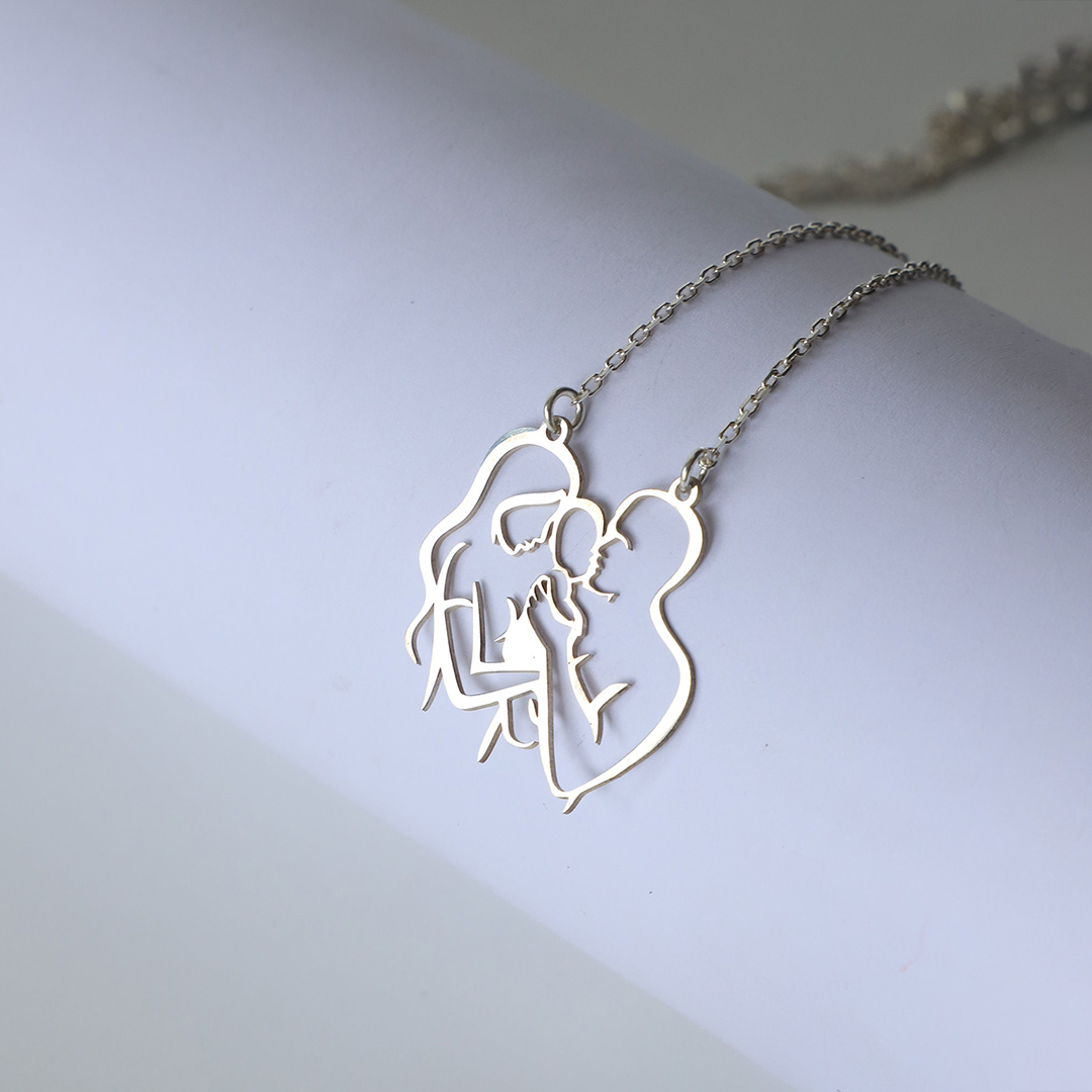 Never Apart Connection Family Necklace