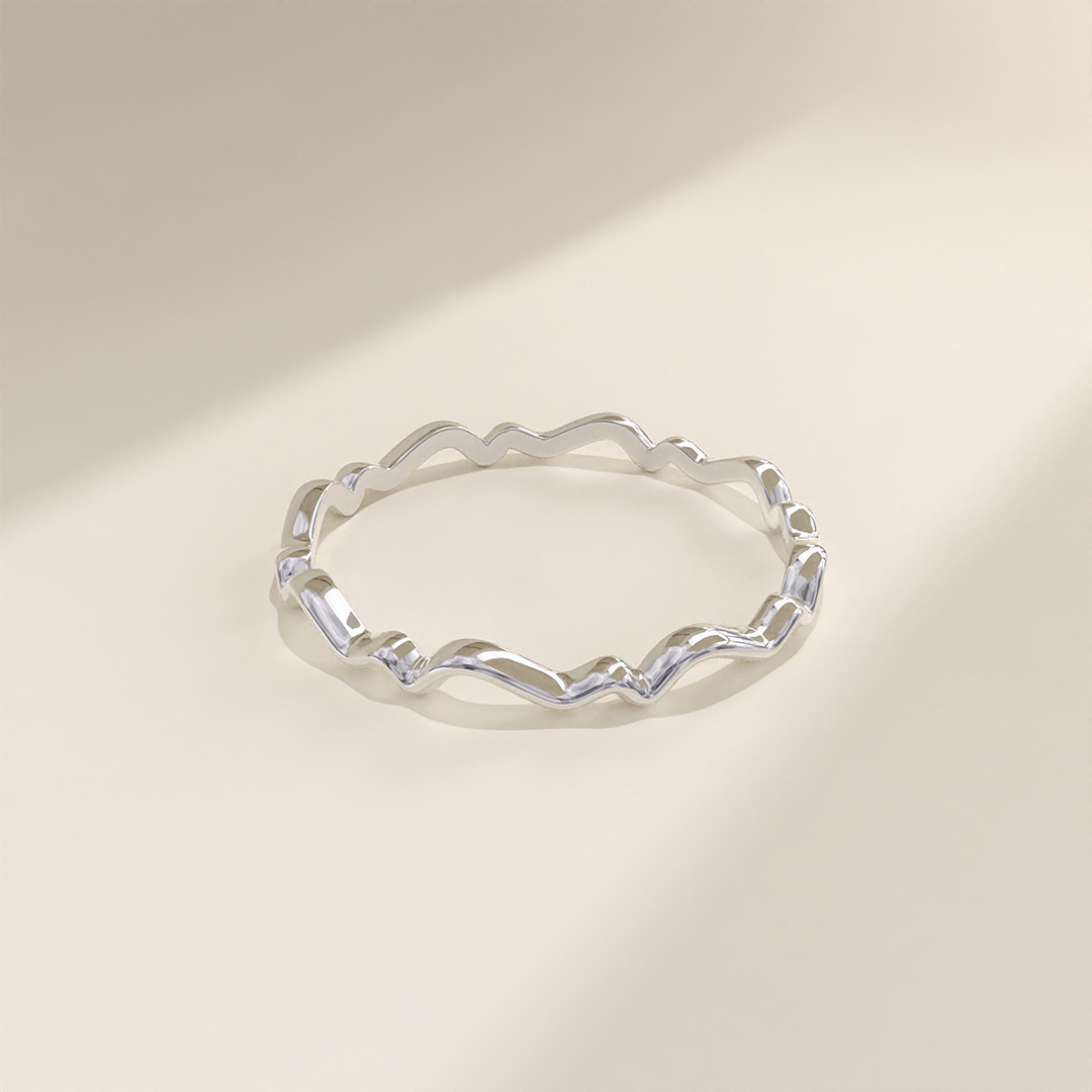 Pure Wave Circle Ring