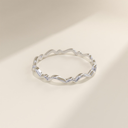 Pure Wave Circle Ring