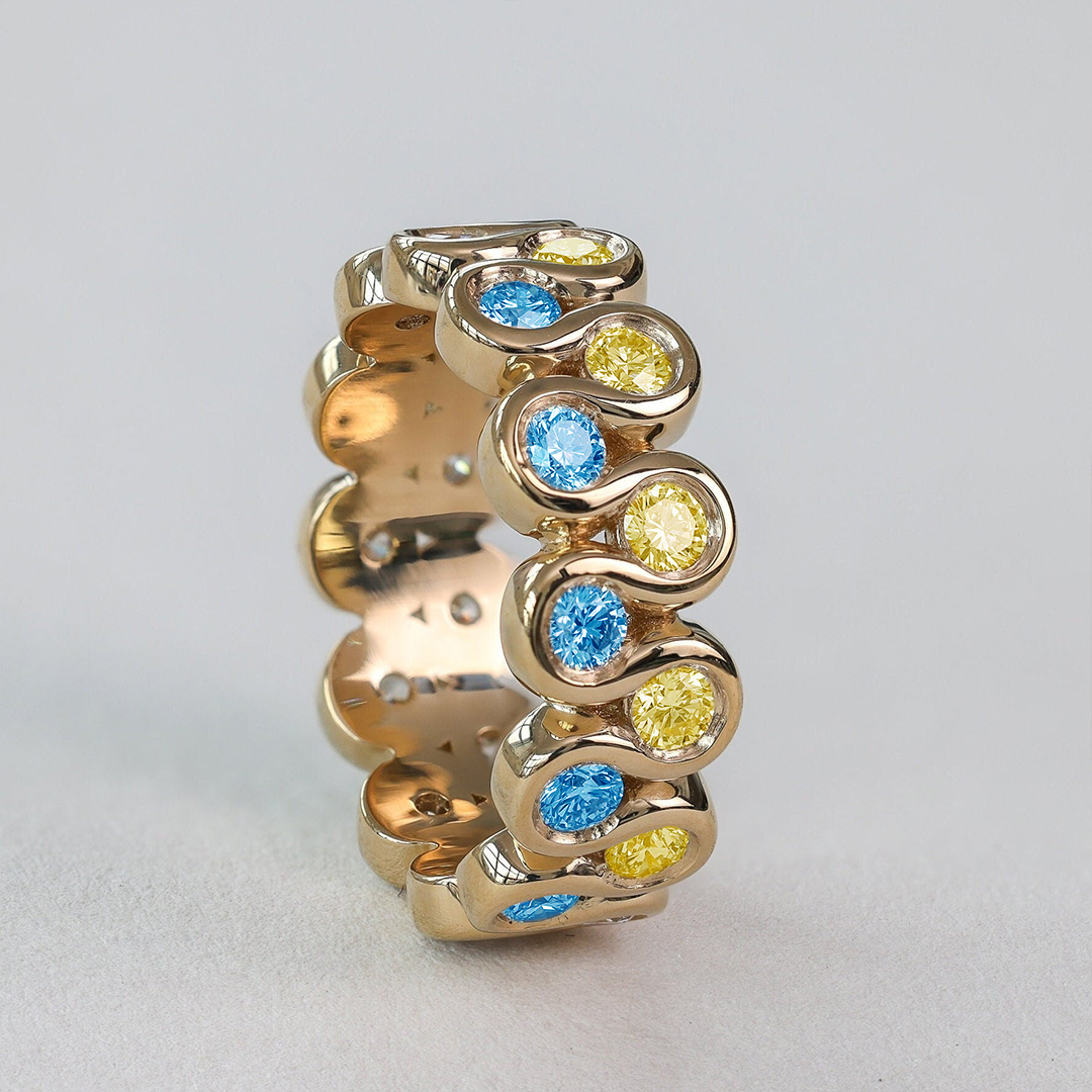 World Down Syndrome Day Double Wave Ring