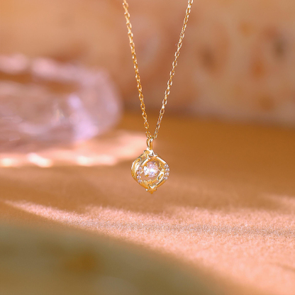 Self Love and Inner Peace Tiny Moon and Star Necklace