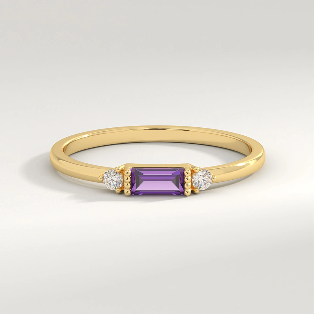 Lupus Awareness Baguette Ring