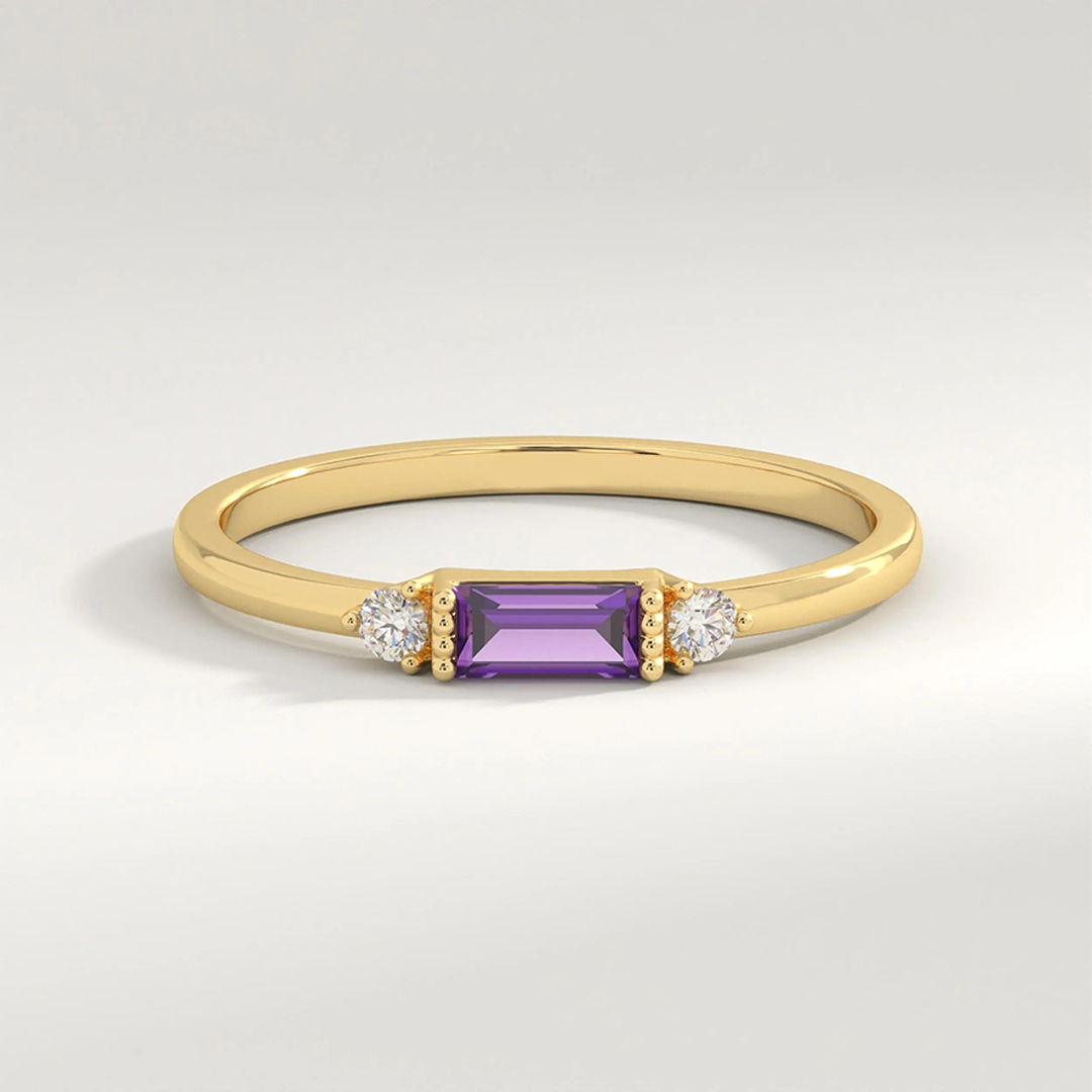 Lupus Awareness Baguette Ring