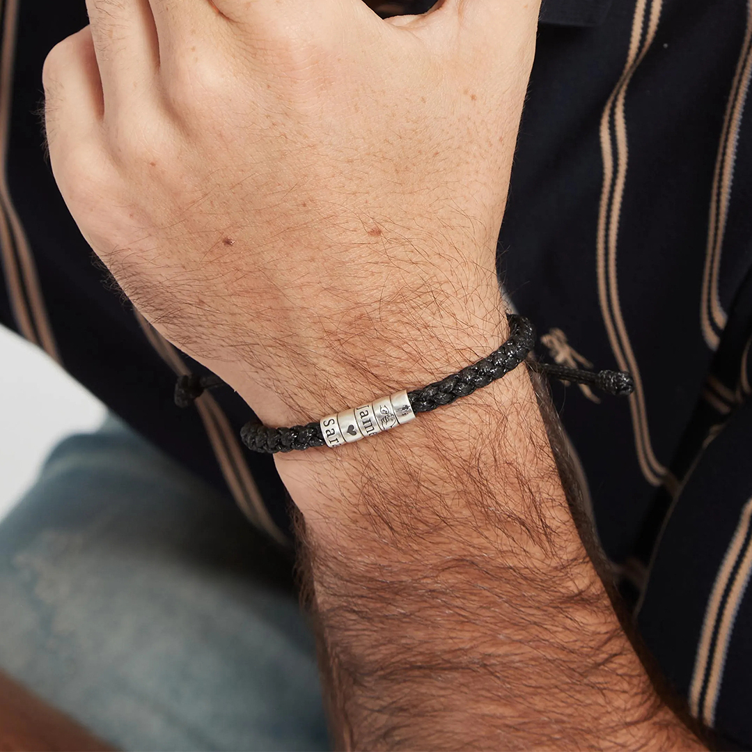 Gift To Father Personalized 1-9 Name Bracelet