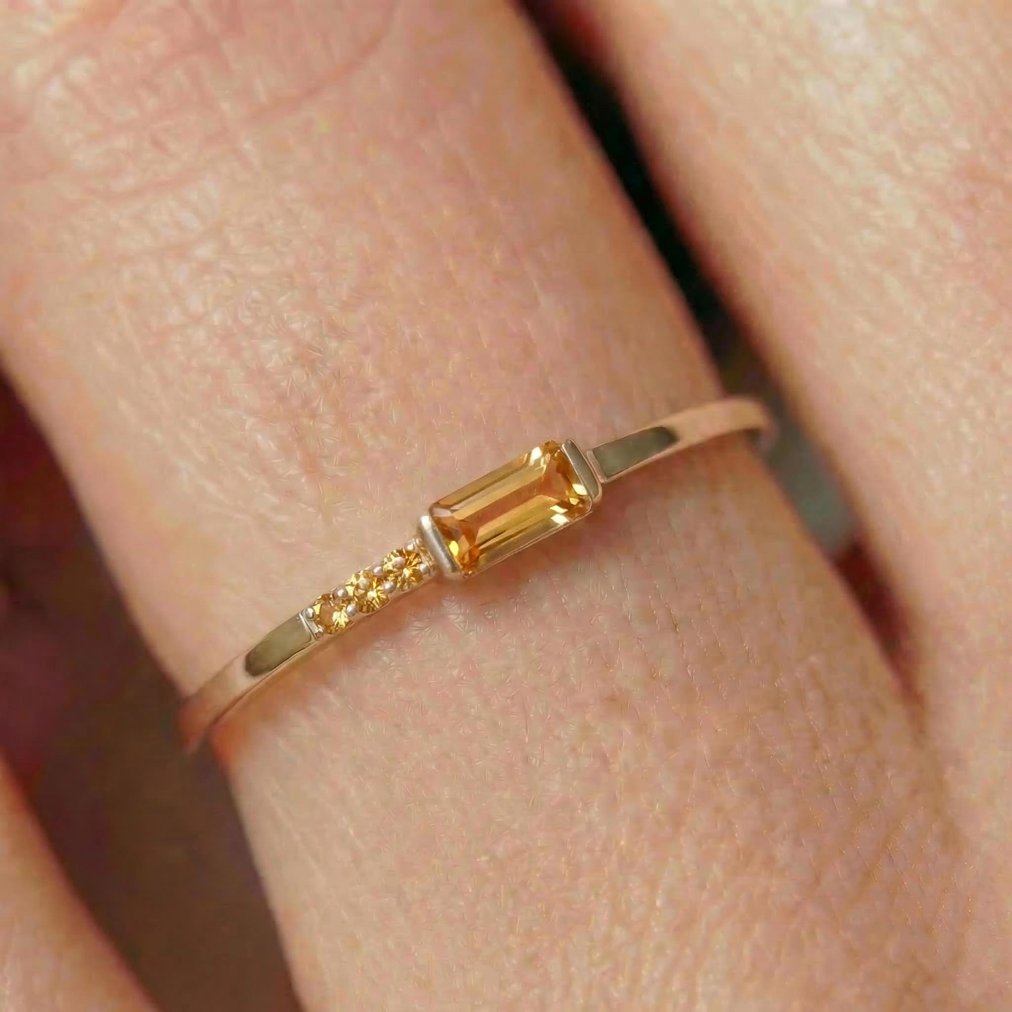 Multiple Sclerosis Awareness Nobody Fights Alone Baguette Ring