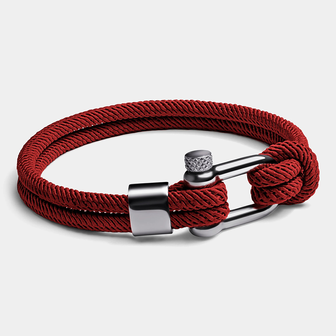 Stronger Than Stroke Red Rope Bracelet