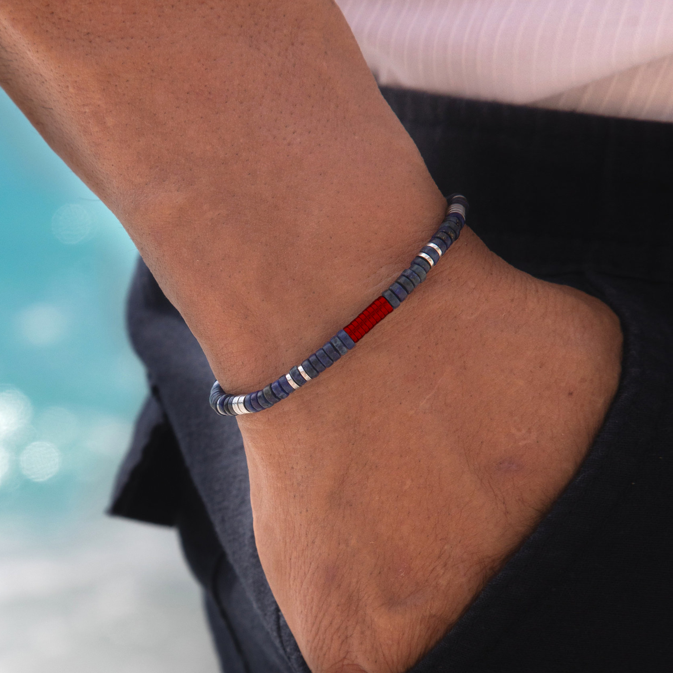 World Diabetes Awareness Gift Lapis Lazuli Bracelet