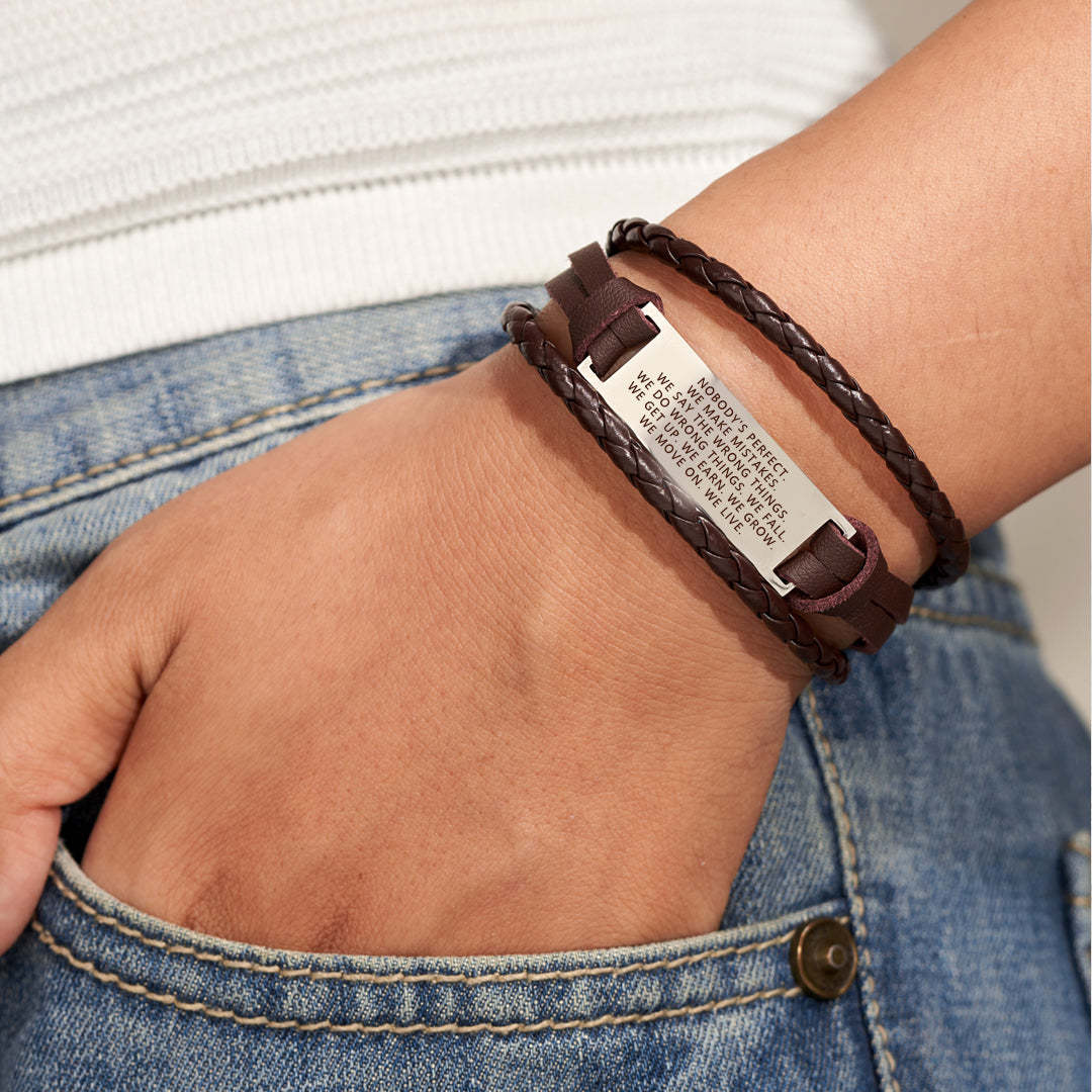 Embrace Imperfections Mindful Woven Bracelet