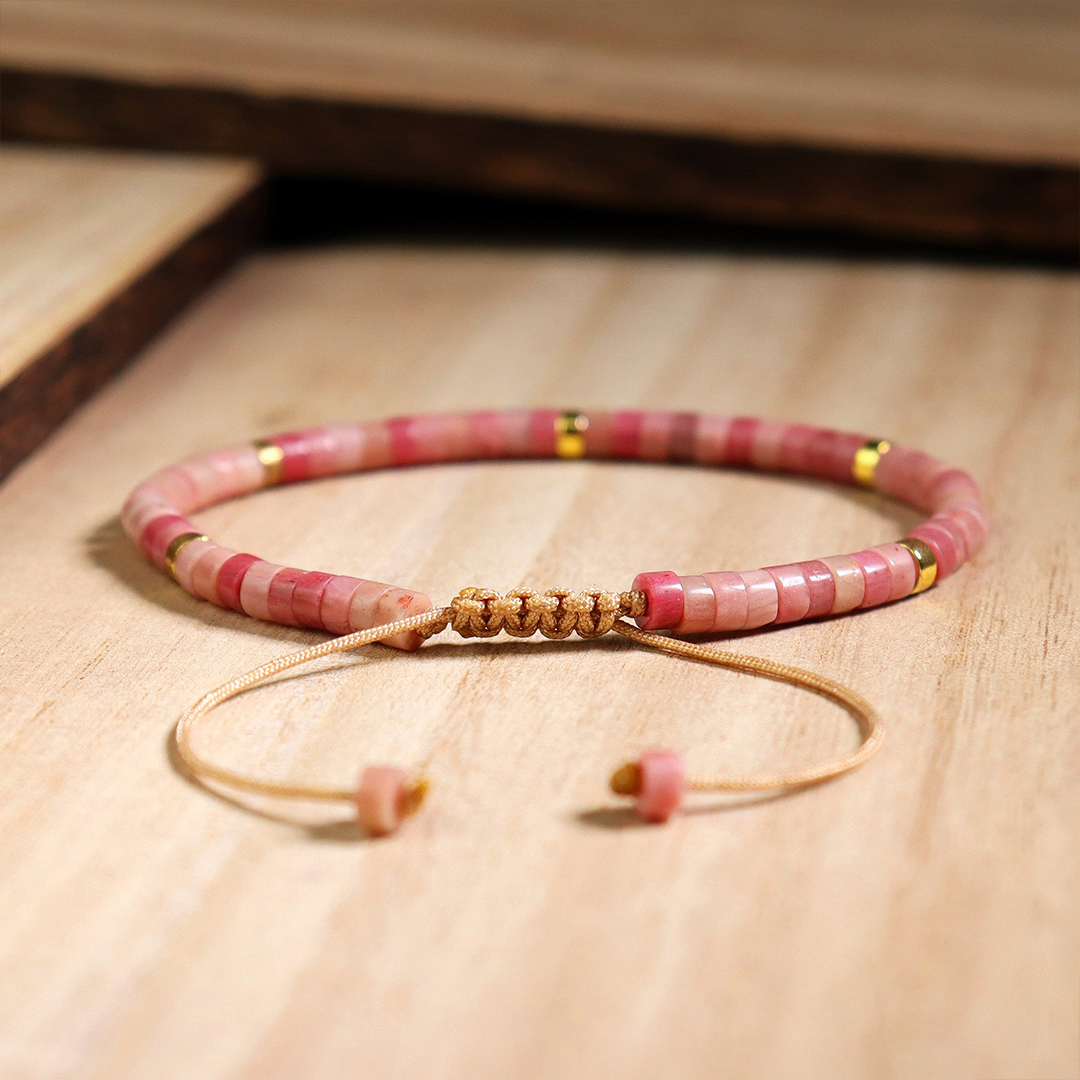 Breast Cancer Awareness Pink Beads Bracelet