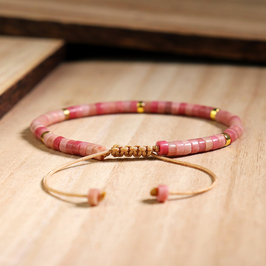 Breast Cancer Awareness Pink Beads Bracelet