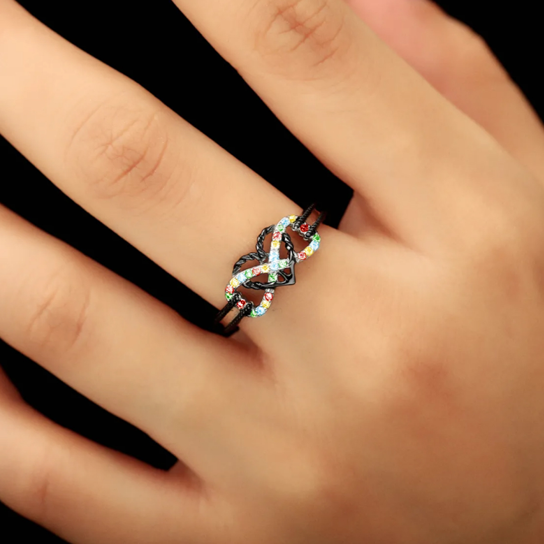 Strength in Every Star.Infinity Anchor Promise Ring