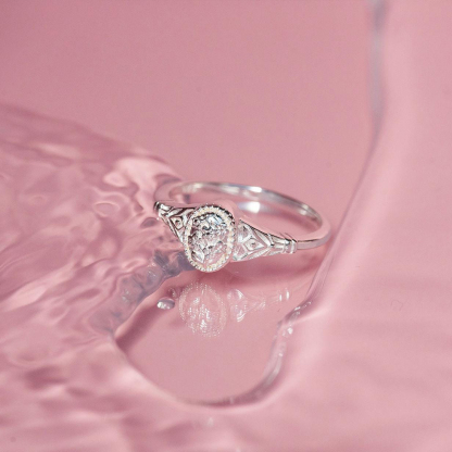 To Me From Me Forget-Me-Not Cremains Ring