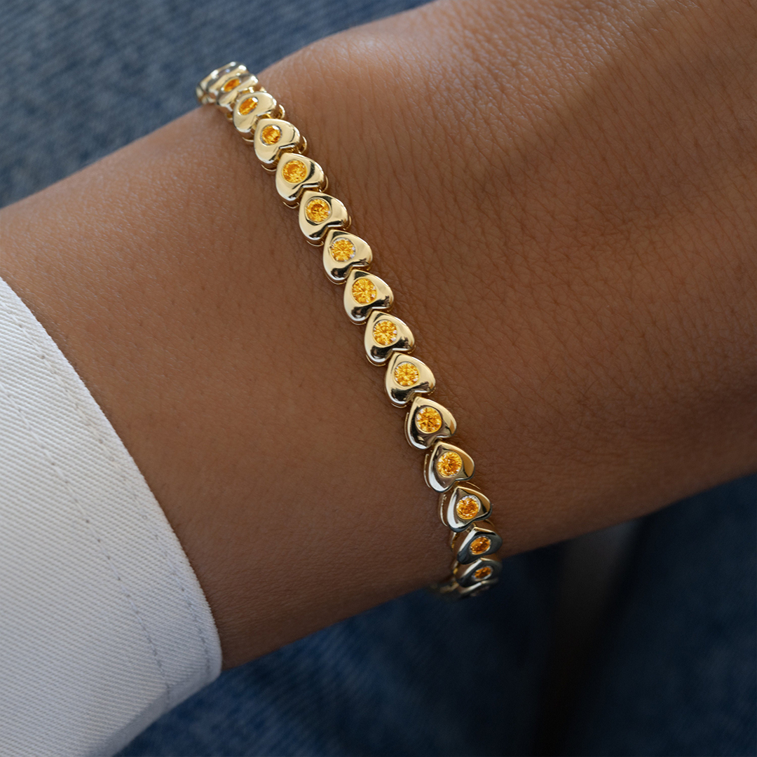 Multiple Sclerosis Awareness Courageous Hearts Bracelet