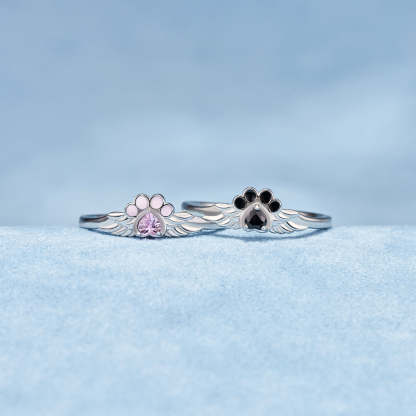 My Four Legged Angel Is Always Near By Paw Wings Ring