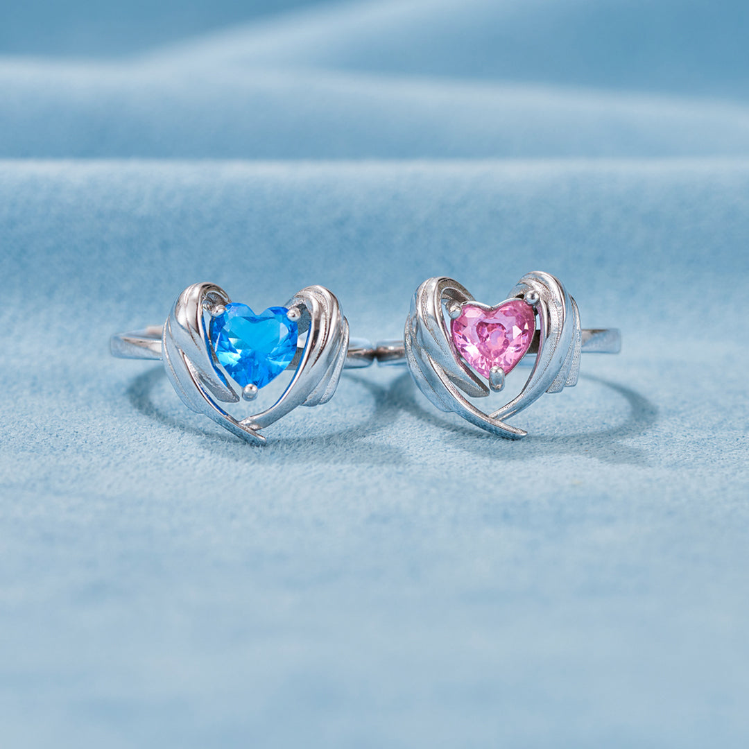 Hug From Heaven Heart Wings Ring