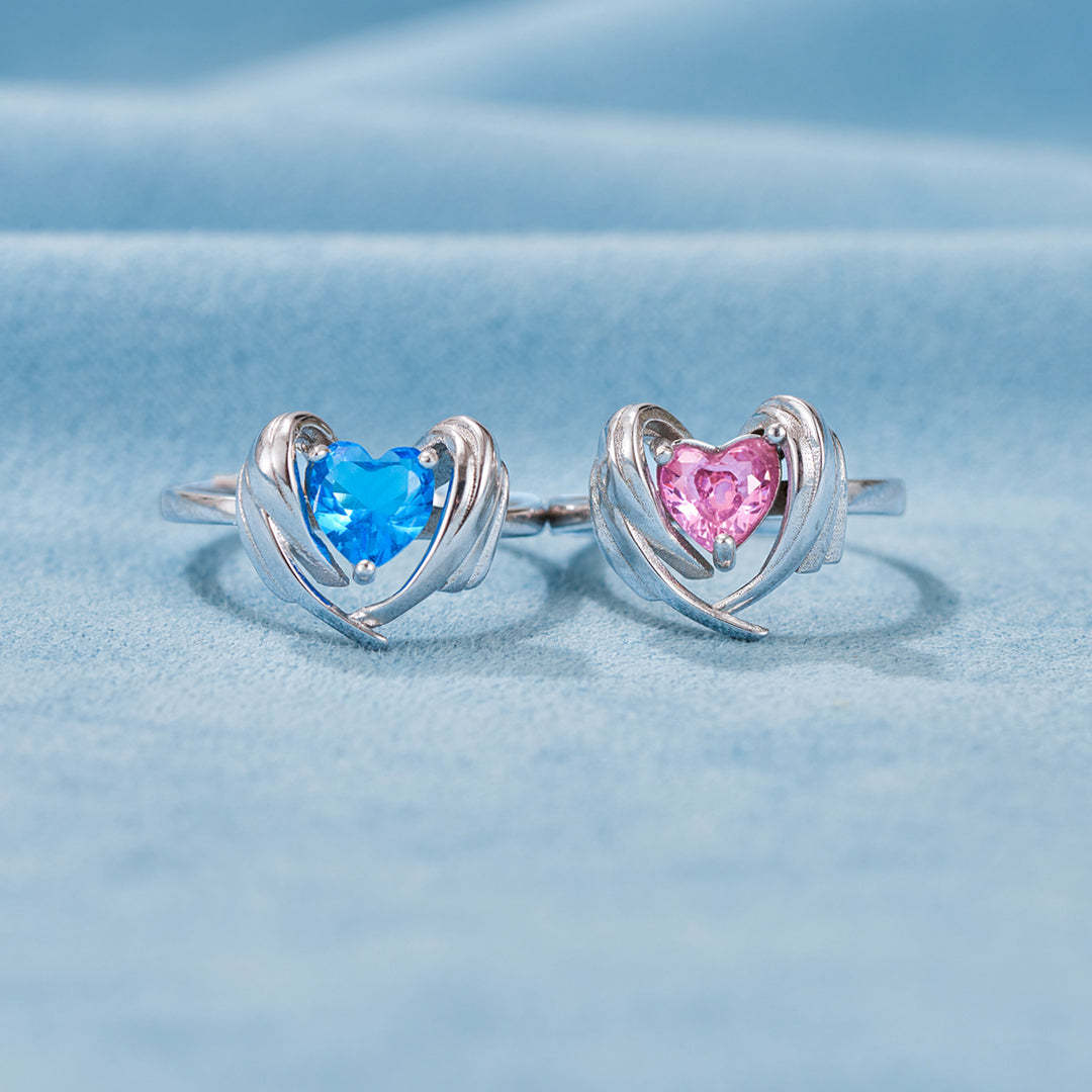 Hug From Heaven Heart Wings Ring