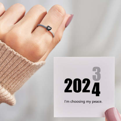 A Promise To Myself Peace Enamel Ring