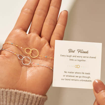 Our Bond Remains Unbreakable Double Circles Bracelet