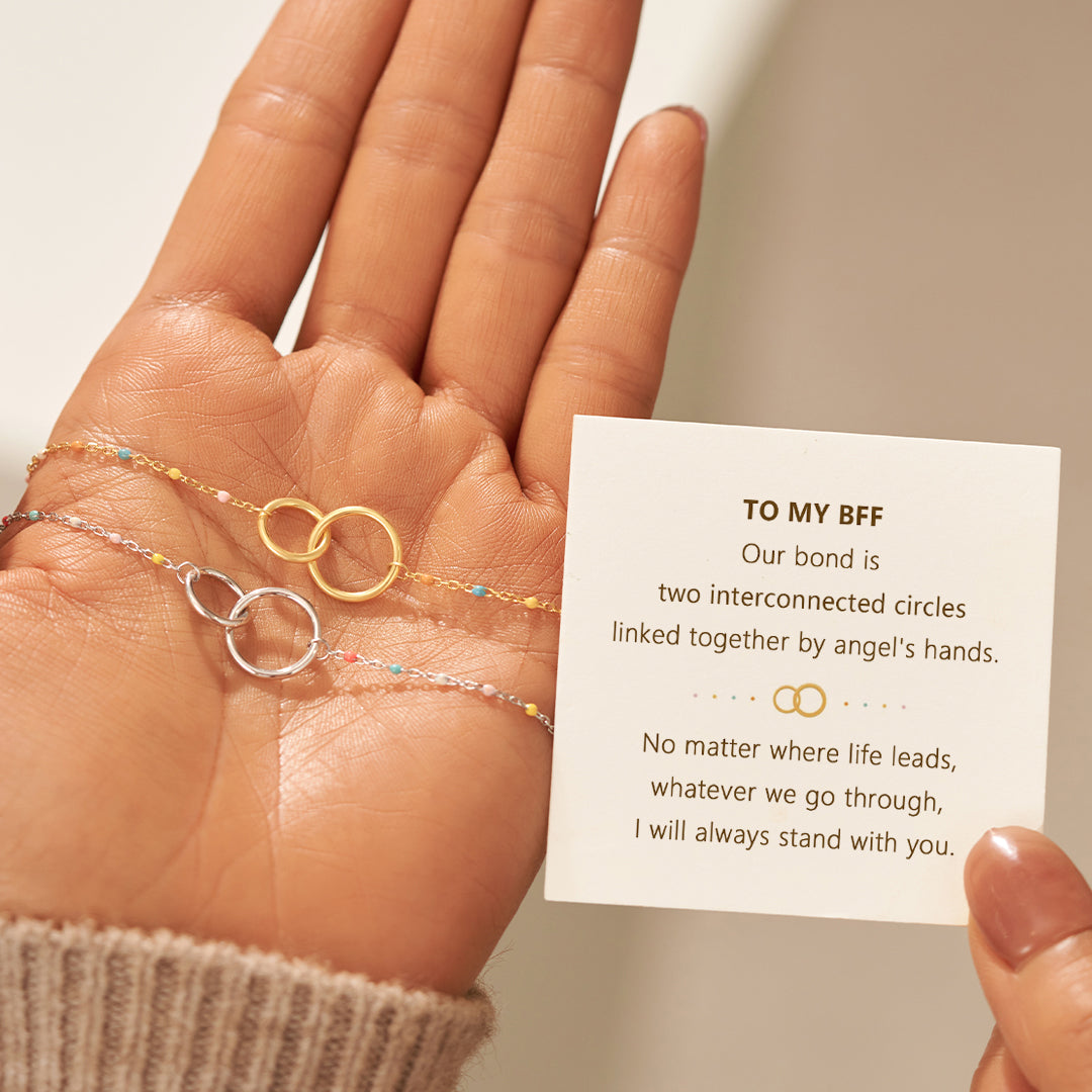 I Will Always Stand With You Double Circles Bracelet