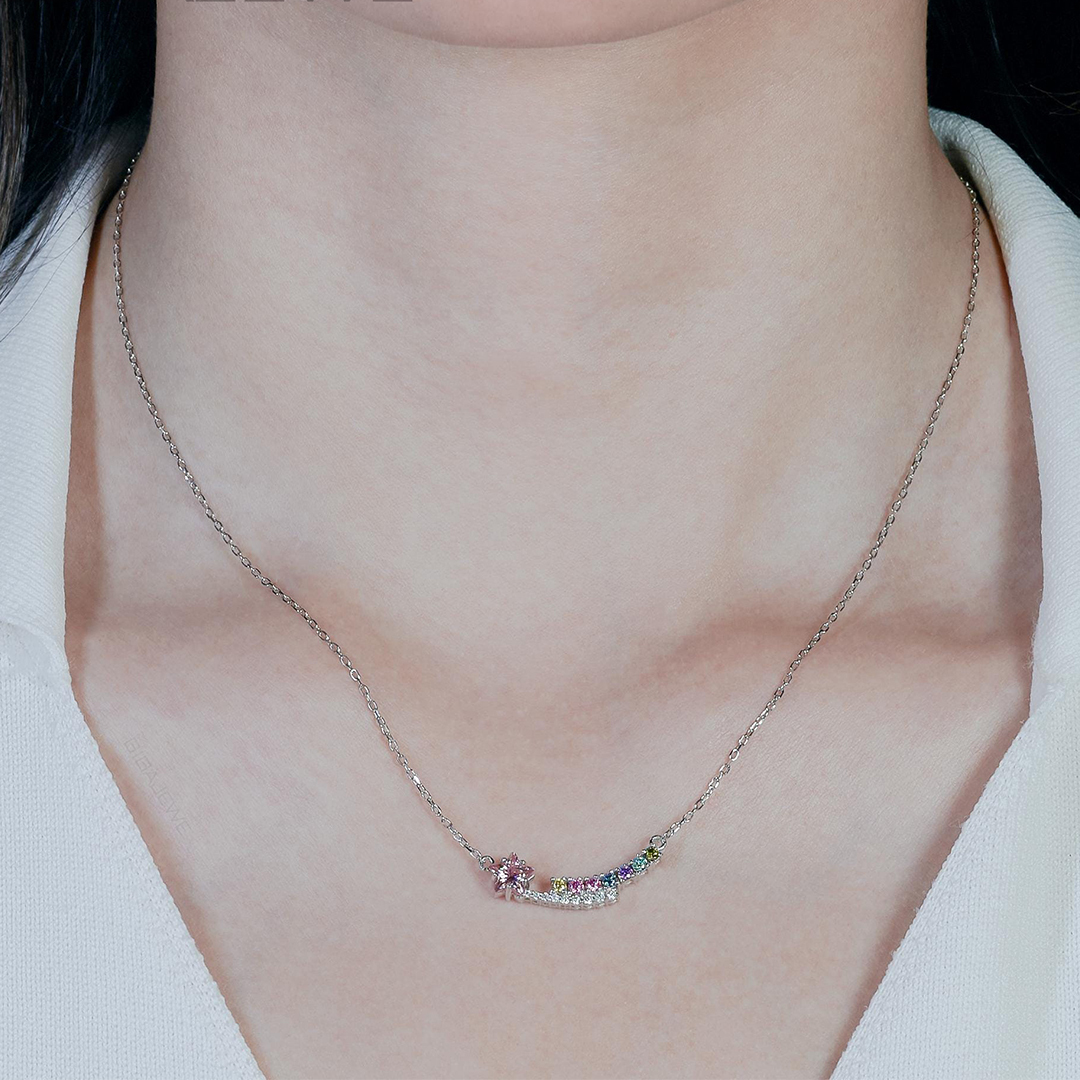 Grandma’s Shining Stars Personalized Star Necklace