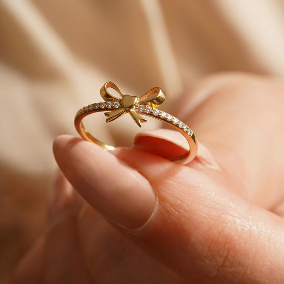 Mother-Daughter Bond Bow Ring