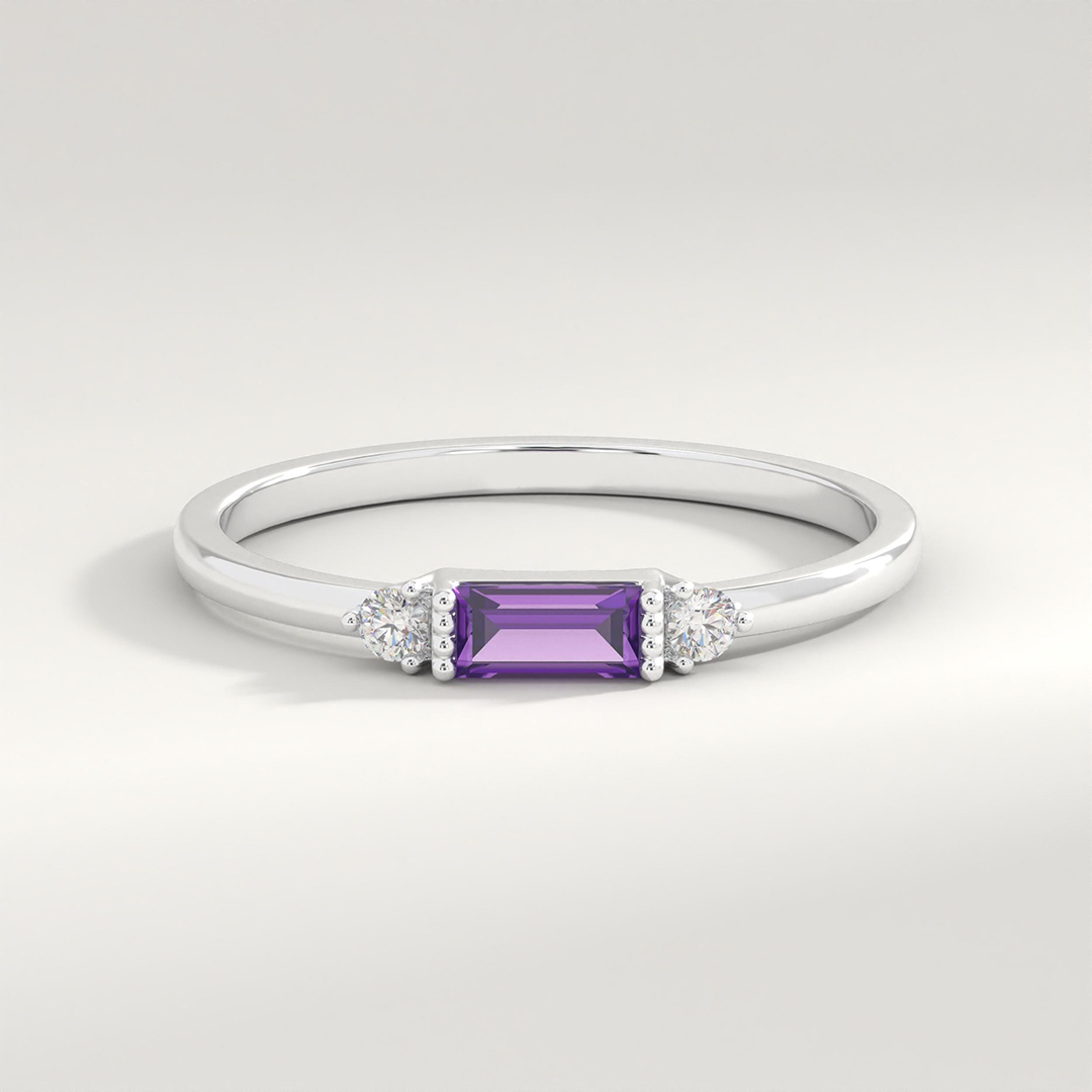 Lupus Awareness Baguette Ring
