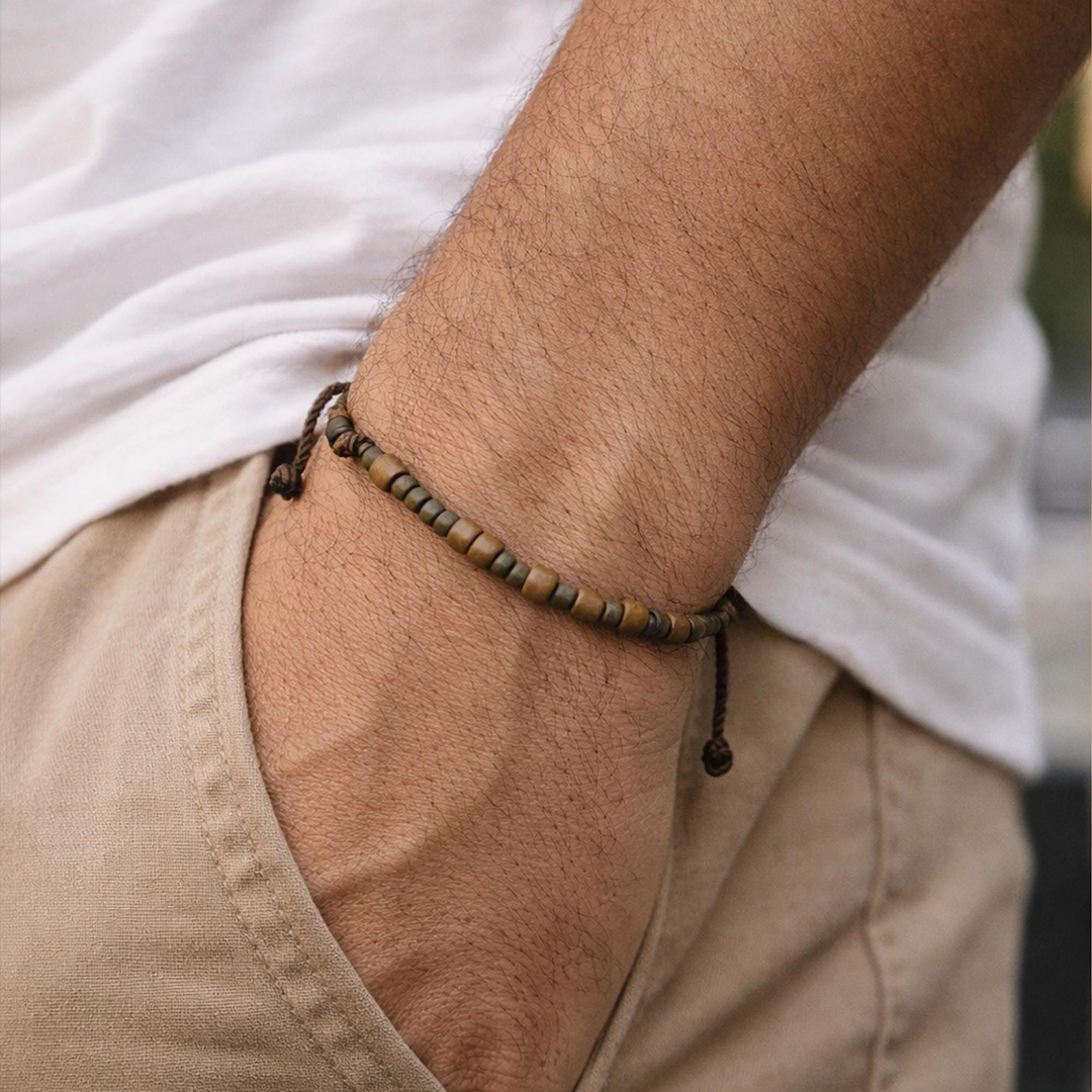 Daddy Are Our Hero Morse Code Bracelet