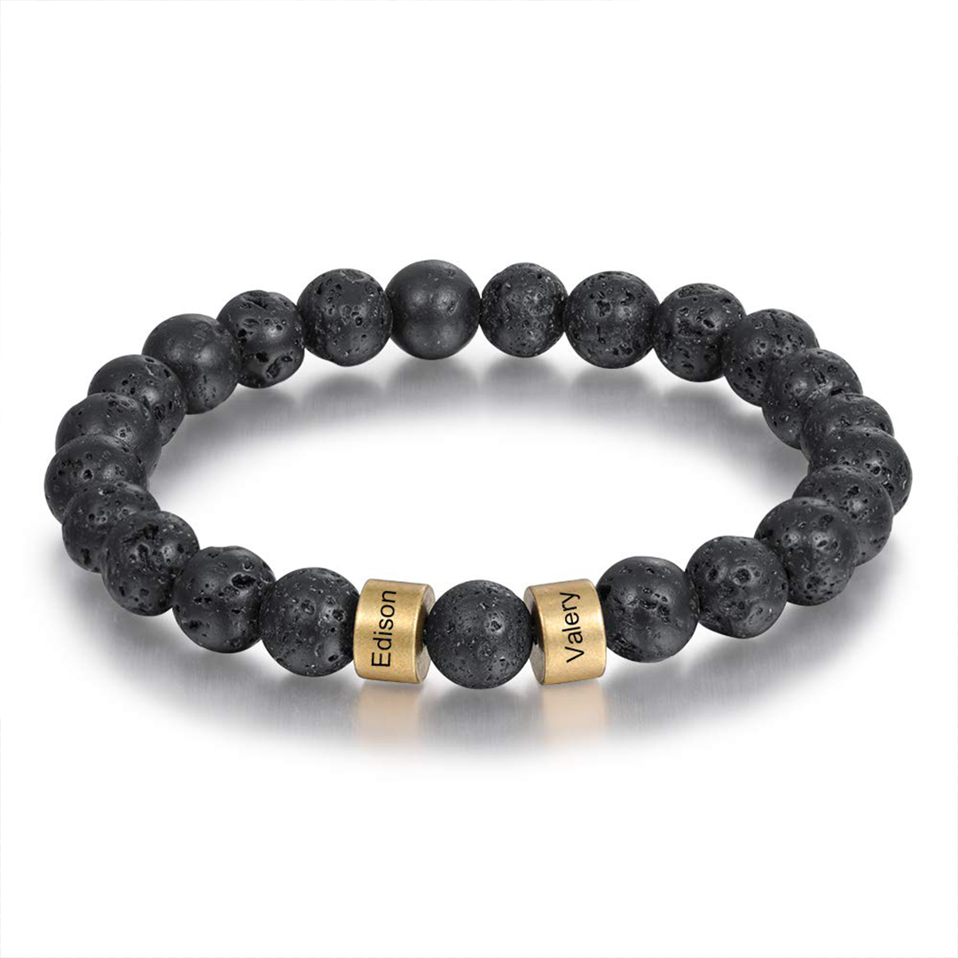 Personalized 1-6 Names Beaded Bracelet