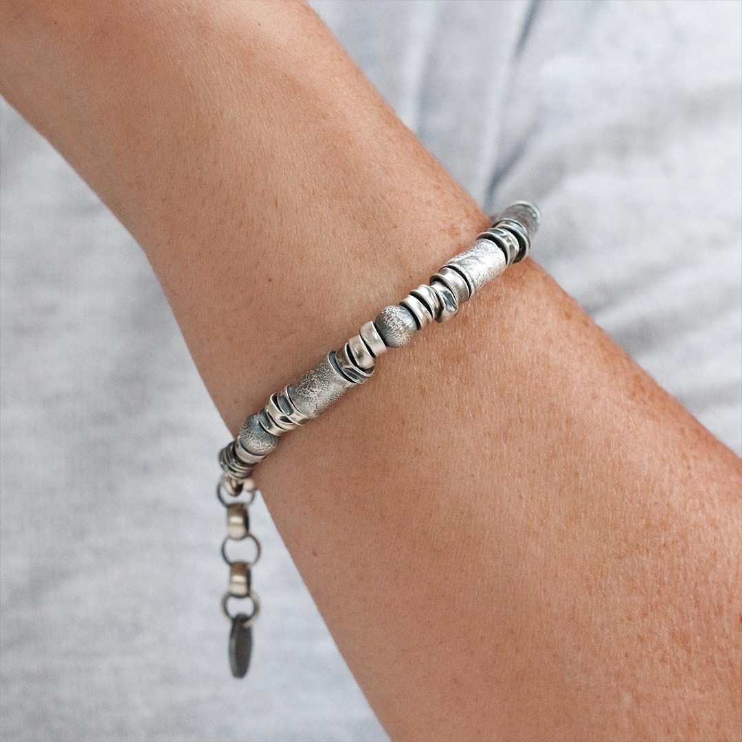 FUCK Parkinsons Grey Bead Bracelet