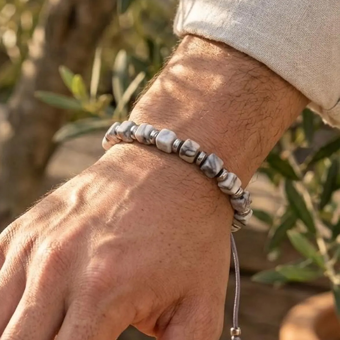 Fierce in White Lung Cancer Awareness Bracelet