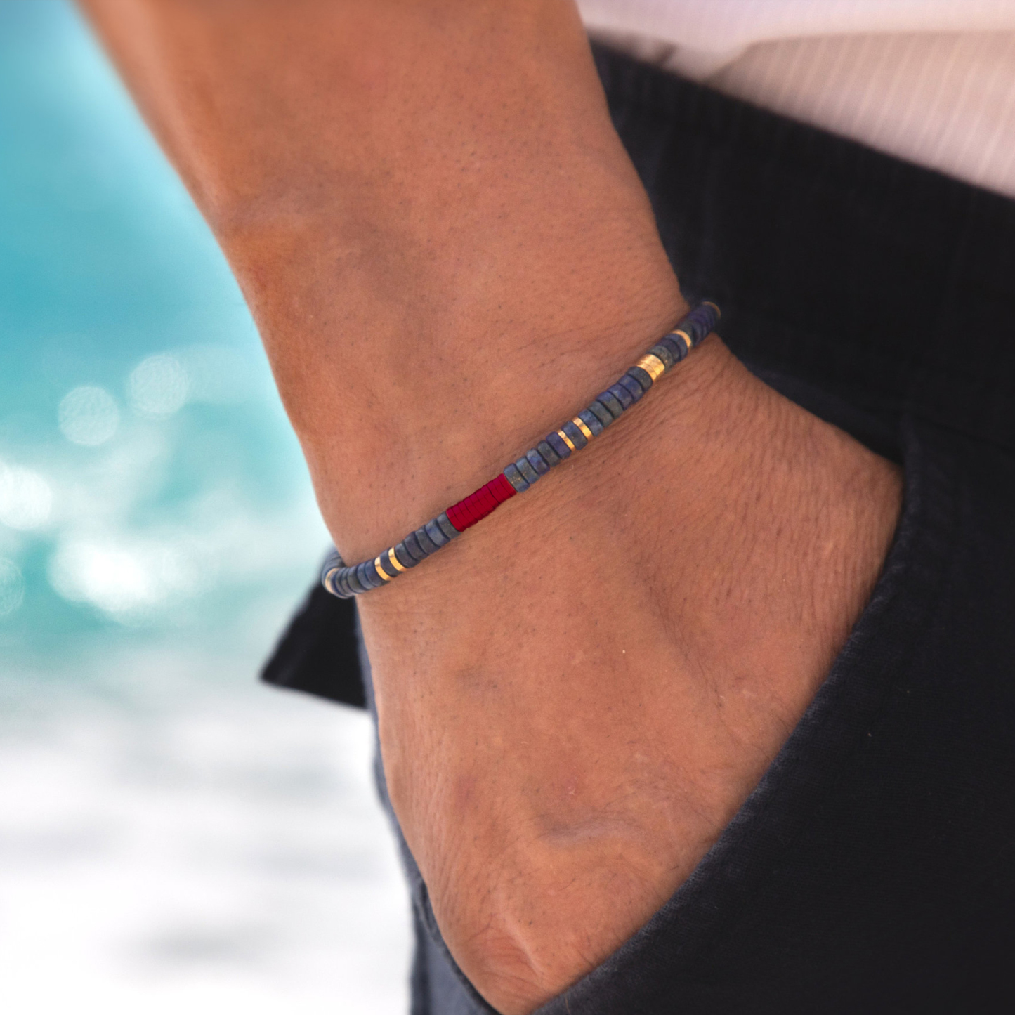 World Diabetes Awareness Gift Lapis Lazuli Bracelet