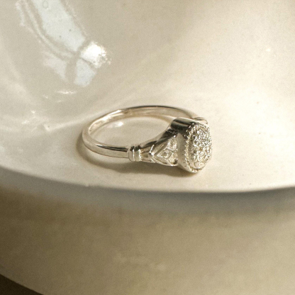 To Me From Me Forget-Me-Not Cremains Ring