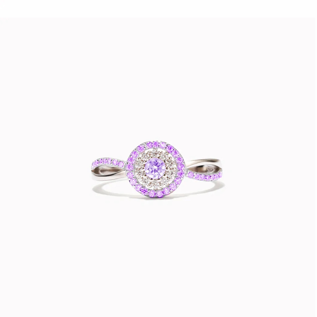 Lupus Awareness Circle Ring